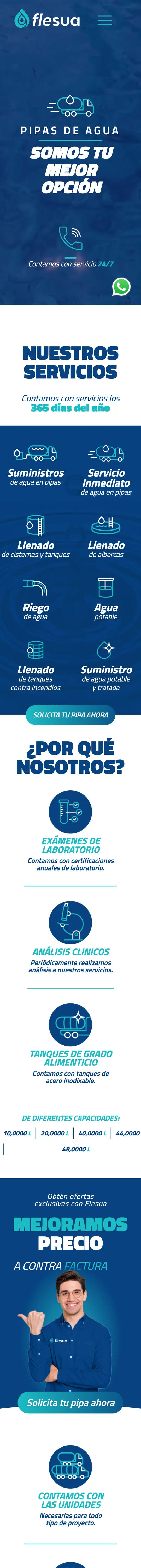 Versión mobile de Flesua