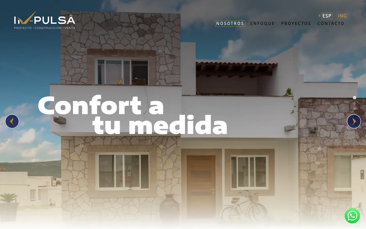 Portada del sitio de Inpulsa